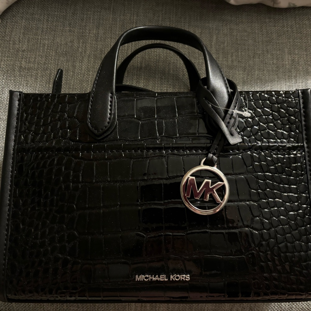 Michael Kors Gigi Black Crocodile Bag